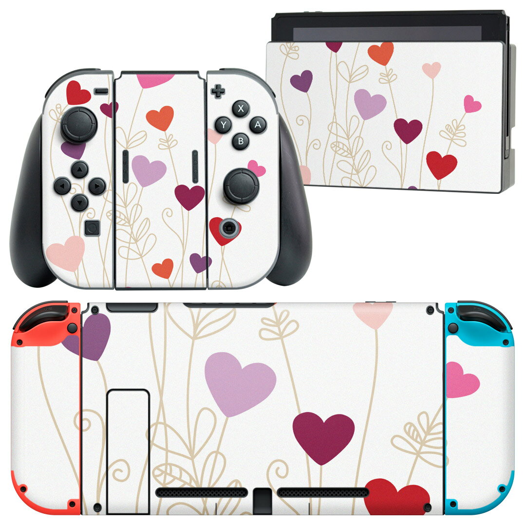 製品名 Nintendo Switch 本体裏面＆ドック正面＆ジョイコン専用 デザインスキンシール セット内容 Nintendo Switch 本体＆ドック＆ジョイコン用スキンシール（各1枚） ニンテンドースイッチ専用です。携帯機のSwitch LiteやProコンには対応していません。 商品特徴 再剥離性シートを素材に採用し、細かな位置調整がしやすく貼り直しが容易です。専用の業務プリンターを使い、商品画像と遜色のない美しい印刷仕上がり。 注意事項 画像はサンプルですので、ご覧の環境によっては多少色味に違いを感じる場合がございます。 イメージと違った、モニターと色味が異なるという理由での交換や返金はご対応出来かねます。スキンシールのみの販売で、ニンテンドースイッチ本体などは付属しません。シワができた場合、ドライヤーなどで軽く温め、外側に向けてシワを伸ばすように貼ってください。初回貼付時の位置調整や貼り直しは可能ですが、しっかりと押し付けて接着させた後の再剥離、再利用は保証しておりません。また接着部に油分や汚れが付着しますと角の部分は剥がれやすくなりますので、貼付時はあまり触れないようにご注意ください。無地のセミグロスシートにデザインをプリントした商品で、デコなどの加工はございません。 凹凸や光沢があるように見えたり布地や金属を素材にしたように見える商品もありますが、デザインの図版によるものです。印刷時に微妙な画像のズレが生じる場合がございます。ご注文後に1点1点制作する受注生産品の為、不良品以外のご返品や交換は固くお断りします。当店における繰り返しの実機テストでは問題ありませんでしたが、経過年数や使用環境により、シールを剥がす際に本体の塗装が一部剥がれる可能性があります。恐れ入りますが、万が一そのような状況になった場合でも当店ではゲーム機本体の保証は出来かねますので、予めご理解の上お求めください。 商品発送 完全受注生産のハンドメイド商品となりますので、既製品と比べて発送までお時間を頂いています。 基本的に決済確認後2?3営業日、最大で10営業日での発送となります。繁忙期や休業日明けの場合はさらに時間がかかる場合があります。 その際には別途メールにてご連絡致します。メール便の場合、発送日から到着までに2?4日ほどかかる場合が多く、紛失などの保障もご対応できかねます。あらかじめご了承下さい。