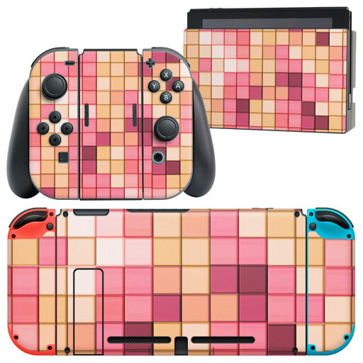 igsticker Nintendo Switch 用 デザインスキンシール 任天堂 ニンテンドー スイッチ 専用 本体ドック Joy-Con Joycon ジョイコン 専用 ゲーム機 カバー アクセサリー フィルム ステッカー 005317 ピンク カラフル ブロック igsticker Nintendo Switch 用 デザインスキンシール 任天堂 ニンテンドー スイッチ 専用 本体ドック Joy-Con Joycon ジョイコン 専用 ゲーム機 カバー アクセサリー フィルム ステッカー 005317 ピンク カラフル ブロック