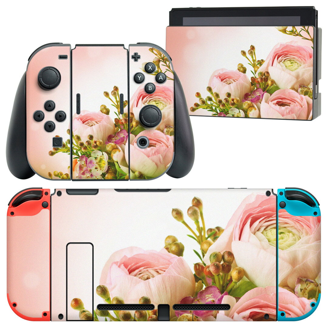製品名 Nintendo Switch 本体裏面＆ドック正面＆ジョイコン専用 デザインスキンシール セット内容 Nintendo Switch 本体＆ドック＆ジョイコン用スキンシール（各1枚） ニンテンドースイッチ専用です。携帯機のSwitch LiteやProコンには対応していません。 商品特徴 再剥離性シートを素材に採用し、細かな位置調整がしやすく貼り直しが容易です。専用の業務プリンターを使い、商品画像と遜色のない美しい印刷仕上がり。 注意事項 画像はサンプルですので、ご覧の環境によっては多少色味に違いを感じる場合がございます。 イメージと違った、モニターと色味が異なるという理由での交換や返金はご対応出来かねます。スキンシールのみの販売で、ニンテンドースイッチ本体などは付属しません。シワができた場合、ドライヤーなどで軽く温め、外側に向けてシワを伸ばすように貼ってください。初回貼付時の位置調整や貼り直しは可能ですが、しっかりと押し付けて接着させた後の再剥離、再利用は保証しておりません。また接着部に油分や汚れが付着しますと角の部分は剥がれやすくなりますので、貼付時はあまり触れないようにご注意ください。無地のセミグロスシートにデザインをプリントした商品で、デコなどの加工はございません。 凹凸や光沢があるように見えたり布地や金属を素材にしたように見える商品もありますが、デザインの図版によるものです。印刷時に微妙な画像のズレが生じる場合がございます。ご注文後に1点1点制作する受注生産品の為、不良品以外のご返品や交換は固くお断りします。当店における繰り返しの実機テストでは問題ありませんでしたが、経過年数や使用環境により、シールを剥がす際に本体の塗装が一部剥がれる可能性があります。恐れ入りますが、万が一そのような状況になった場合でも当店ではゲーム機本体の保証は出来かねますので、予めご理解の上お求めください。 商品発送 完全受注生産のハンドメイド商品となりますので、既製品と比べて発送までお時間を頂いています。 基本的に決済確認後2?3営業日、最大で10営業日での発送となります。繁忙期や休業日明けの場合はさらに時間がかかる場合があります。 その際には別途メールにてご連絡致します。メール便の場合、発送日から到着までに2?4日ほどかかる場合が多く、紛失などの保障もご対応できかねます。あらかじめご了承下さい。