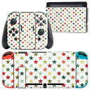 製品名 Nintendo Switch 本体裏面＆ドック正面＆ジョイコン専用 デザインスキンシール セット内容 Nintendo Switch 本体＆ドック＆ジョイコン用スキンシール（各1枚） ニンテンドースイッチ専用です。携帯機のSwitch LiteやProコンには対応していません。 商品特徴 再剥離性シートを素材に採用し、細かな位置調整がしやすく貼り直しが容易です。専用の業務プリンターを使い、商品画像と遜色のない美しい印刷仕上がり。 注意事項 画像はサンプルですので、ご覧の環境によっては多少色味に違いを感じる場合がございます。 イメージと違った、モニターと色味が異なるという理由での交換や返金はご対応出来かねます。スキンシールのみの販売で、ニンテンドースイッチ本体などは付属しません。シワができた場合、ドライヤーなどで軽く温め、外側に向けてシワを伸ばすように貼ってください。初回貼付時の位置調整や貼り直しは可能ですが、しっかりと押し付けて接着させた後の再剥離、再利用は保証しておりません。また接着部に油分や汚れが付着しますと角の部分は剥がれやすくなりますので、貼付時はあまり触れないようにご注意ください。無地のセミグロスシートにデザインをプリントした商品で、デコなどの加工はございません。 凹凸や光沢があるように見えたり布地や金属を素材にしたように見える商品もありますが、デザインの図版によるものです。印刷時に微妙な画像のズレが生じる場合がございます。ご注文後に1点1点制作する受注生産品の為、不良品以外のご返品や交換は固くお断りします。当店における繰り返しの実機テストでは問題ありませんでしたが、経過年数や使用環境により、シールを剥がす際に本体の塗装が一部剥がれる可能性があります。恐れ入りますが、万が一そのような状況になった場合でも当店ではゲーム機本体の保証は出来かねますので、予めご理解の上お求めください。 商品発送 完全受注生産のハンドメイド商品となりますので、既製品と比べて発送までお時間を頂いています。 基本的に決済確認後2?3営業日、最大で10営業日での発送となります。繁忙期や休業日明けの場合はさらに時間がかかる場合があります。 その際には別途メールにてご連絡致します。メール便の場合、発送日から到着までに2?4日ほどかかる場合が多く、紛失などの保障もご対応できかねます。あらかじめご了承下さい。