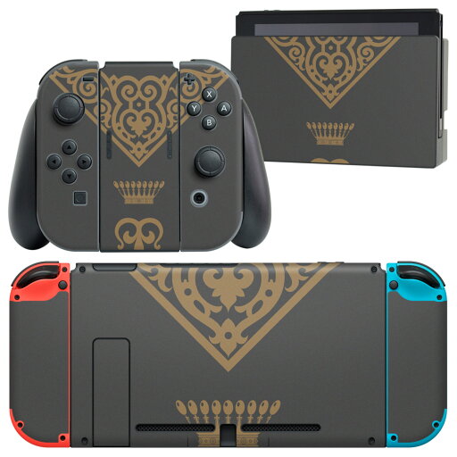 igsticker Nintendo Switch 用 デザインスキンシール 任天堂 ニンテンドー スイッチ 専用 本体ドック Joy-Con Joycon ジョイコン 専用 ゲーム機 カバー アクセサリー フィルム ステッカー 005526 王冠 文様 igsticker Nintendo Switch 用 デザインスキンシール 任天堂 ニンテンドー スイッチ 専用 本体ドック Joy-Con Joycon ジョイコン 専用 ゲーム機 カバー アクセサリー フィルム ステッカー 005526 王冠 文様