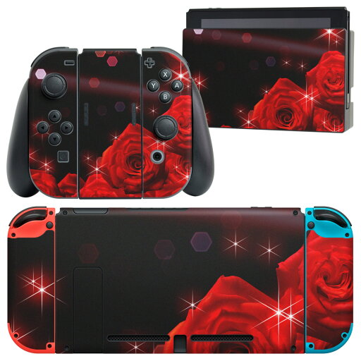 igsticker Nintendo Switch 用 デザインスキンシール 任天堂 ニンテンドー スイッチ 専用 本体ドック Joy-Con Joycon ジョイコン 専用 ゲーム機 カバー アクセサリー フィルム ステッカー 005581 花 赤 igsticker Nintendo Switch 用 デザインスキンシール 任天堂 ニンテンドー スイッチ 専用 本体ドック Joy-Con Joycon ジョイコン 専用 ゲーム機 カバー アクセサリー フィルム ステッカー 005581 花 赤