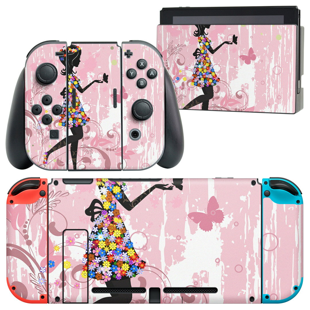 製品名 Nintendo Switch 本体裏面＆ドック正面＆ジョイコン専用 デザインスキンシール セット内容 Nintendo Switch 本体＆ドック＆ジョイコン用スキンシール（各1枚） ニンテンドースイッチ専用です。携帯機のSwitch LiteやProコンには対応していません。 商品特徴 再剥離性シートを素材に採用し、細かな位置調整がしやすく貼り直しが容易です。専用の業務プリンターを使い、商品画像と遜色のない美しい印刷仕上がり。 注意事項 画像はサンプルですので、ご覧の環境によっては多少色味に違いを感じる場合がございます。 イメージと違った、モニターと色味が異なるという理由での交換や返金はご対応出来かねます。スキンシールのみの販売で、ニンテンドースイッチ本体などは付属しません。シワができた場合、ドライヤーなどで軽く温め、外側に向けてシワを伸ばすように貼ってください。初回貼付時の位置調整や貼り直しは可能ですが、しっかりと押し付けて接着させた後の再剥離、再利用は保証しておりません。また接着部に油分や汚れが付着しますと角の部分は剥がれやすくなりますので、貼付時はあまり触れないようにご注意ください。無地のセミグロスシートにデザインをプリントした商品で、デコなどの加工はございません。 凹凸や光沢があるように見えたり布地や金属を素材にしたように見える商品もありますが、デザインの図版によるものです。印刷時に微妙な画像のズレが生じる場合がございます。ご注文後に1点1点制作する受注生産品の為、不良品以外のご返品や交換は固くお断りします。当店における繰り返しの実機テストでは問題ありませんでしたが、経過年数や使用環境により、シールを剥がす際に本体の塗装が一部剥がれる可能性があります。恐れ入りますが、万が一そのような状況になった場合でも当店ではゲーム機本体の保証は出来かねますので、予めご理解の上お求めください。 商品発送 完全受注生産のハンドメイド商品となりますので、既製品と比べて発送までお時間を頂いています。 基本的に決済確認後2?3営業日、最大で10営業日での発送となります。繁忙期や休業日明けの場合はさらに時間がかかる場合があります。 その際には別途メールにてご連絡致します。メール便の場合、発送日から到着までに2?4日ほどかかる場合が多く、紛失などの保障もご対応できかねます。あらかじめご了承下さい。