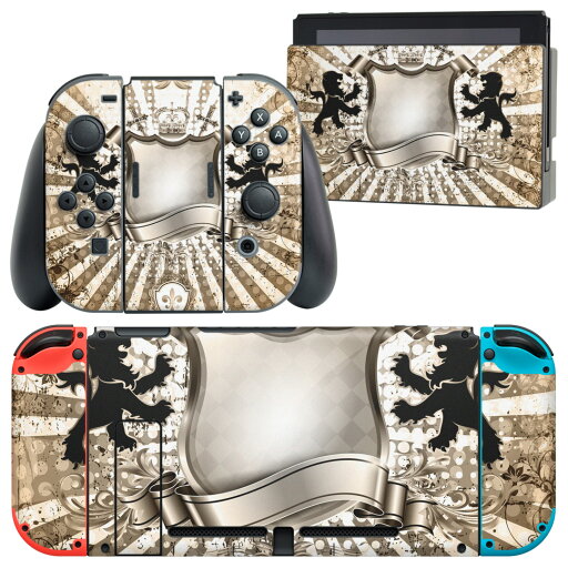 igsticker Nintendo Switch 用 デザインスキンシール 任天堂 ニンテンドー スイッチ 専用 本体ドック Joy-Con Joycon ジョイコン 専用 ゲーム機 カバー アクセサリー フィルム ステッカー 005626 ライオン リボン igsticker Nintendo Switch 用 デザインスキンシール 任天堂 ニンテンドー スイッチ 専用 本体ドック Joy-Con Joycon ジョイコン 専用 ゲーム機 カバー アクセサリー フィルム ステッカー 005626 ライオン リボン
