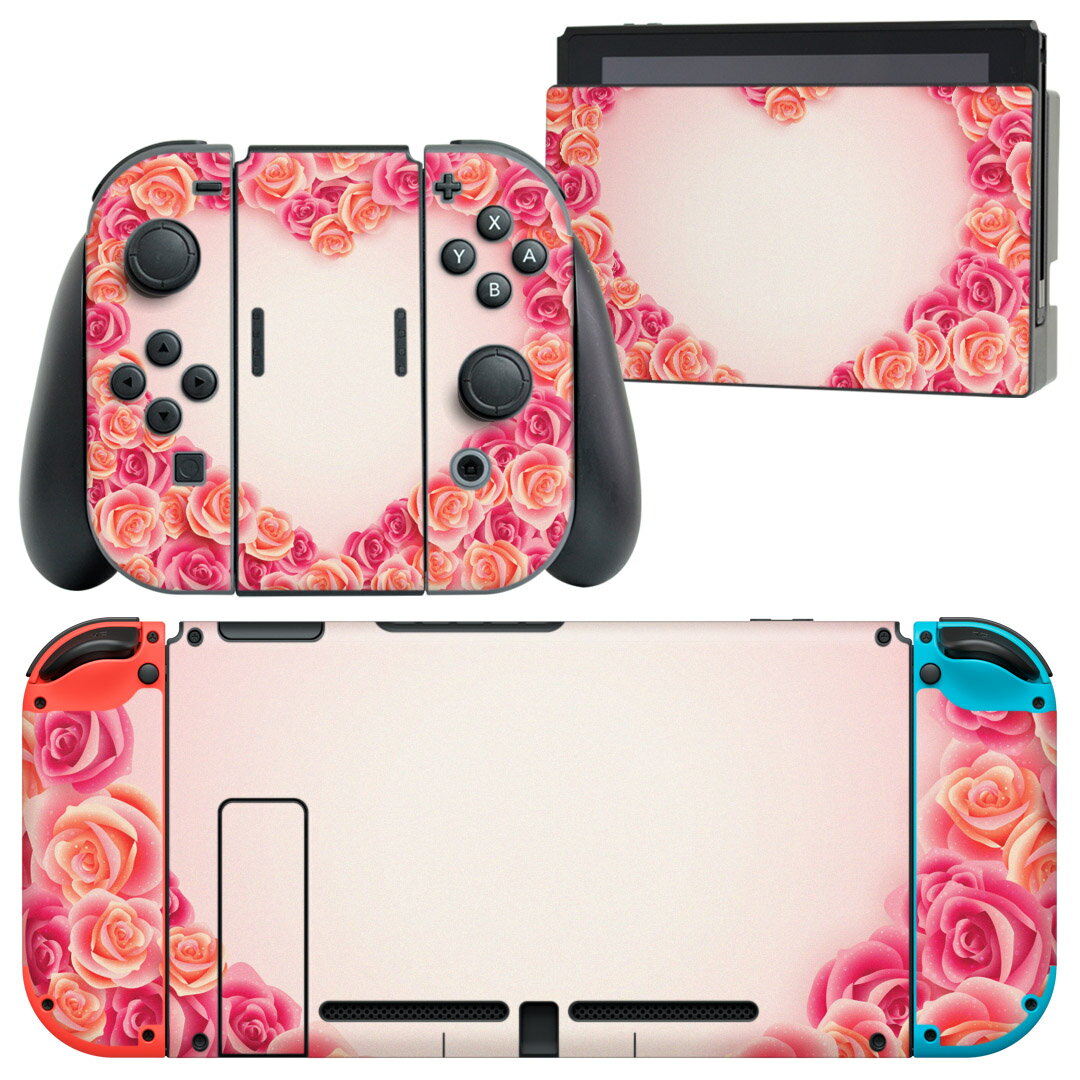 製品名 Nintendo Switch 本体裏面＆ドック正面＆ジョイコン専用 デザインスキンシール セット内容 Nintendo Switch 本体＆ドック＆ジョイコン用スキンシール（各1枚） ニンテンドースイッチ専用です。携帯機のSwitch LiteやProコンには対応していません。 商品特徴 再剥離性シートを素材に採用し、細かな位置調整がしやすく貼り直しが容易です。専用の業務プリンターを使い、商品画像と遜色のない美しい印刷仕上がり。 注意事項 画像はサンプルですので、ご覧の環境によっては多少色味に違いを感じる場合がございます。 イメージと違った、モニターと色味が異なるという理由での交換や返金はご対応出来かねます。スキンシールのみの販売で、ニンテンドースイッチ本体などは付属しません。シワができた場合、ドライヤーなどで軽く温め、外側に向けてシワを伸ばすように貼ってください。初回貼付時の位置調整や貼り直しは可能ですが、しっかりと押し付けて接着させた後の再剥離、再利用は保証しておりません。また接着部に油分や汚れが付着しますと角の部分は剥がれやすくなりますので、貼付時はあまり触れないようにご注意ください。無地のセミグロスシートにデザインをプリントした商品で、デコなどの加工はございません。 凹凸や光沢があるように見えたり布地や金属を素材にしたように見える商品もありますが、デザインの図版によるものです。印刷時に微妙な画像のズレが生じる場合がございます。ご注文後に1点1点制作する受注生産品の為、不良品以外のご返品や交換は固くお断りします。当店における繰り返しの実機テストでは問題ありませんでしたが、経過年数や使用環境により、シールを剥がす際に本体の塗装が一部剥がれる可能性があります。恐れ入りますが、万が一そのような状況になった場合でも当店ではゲーム機本体の保証は出来かねますので、予めご理解の上お求めください。 商品発送 完全受注生産のハンドメイド商品となりますので、既製品と比べて発送までお時間を頂いています。 基本的に決済確認後2?3営業日、最大で10営業日での発送となります。繁忙期や休業日明けの場合はさらに時間がかかる場合があります。 その際には別途メールにてご連絡致します。メール便の場合、発送日から到着までに2?4日ほどかかる場合が多く、紛失などの保障もご対応できかねます。あらかじめご了承下さい。