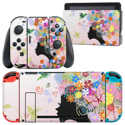 igsticker Nintendo Switch 用 デザインスキンシール 任天堂 ニンテンドー スイッチ 専用 本体ドック Joy-Con Joycon ジョイコン 専用 ゲーム機 カバー アクセサリー フィルム ステッカー 005699 花 人物 igsticker Nintendo Switch 用 デザインスキンシール 任天堂 ニンテンドー スイッチ 専用 本体ドック Joy-Con Joycon ジョイコン 専用 ゲーム機 カバー アクセサリー フィルム ステッカー 005699 花 人物