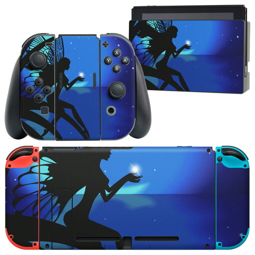 igsticker Nintendo Switch 用 デザインスキンシール 任天堂 ニンテンドー スイッチ 専用 本体ドック Joy-Con Joycon ジョイコン 専用 ゲーム機 カバー アクセサリー フィルム ステッカー 005720 人物 妖精 夜 igsticker Nintendo Switch 用 デザインスキンシール 任天堂 ニンテンドー スイッチ 専用 本体ドック Joy-Con Joycon ジョイコン 専用 ゲーム機 カバー アクセサリー フィルム ステッカー 005720 人物 妖精 夜