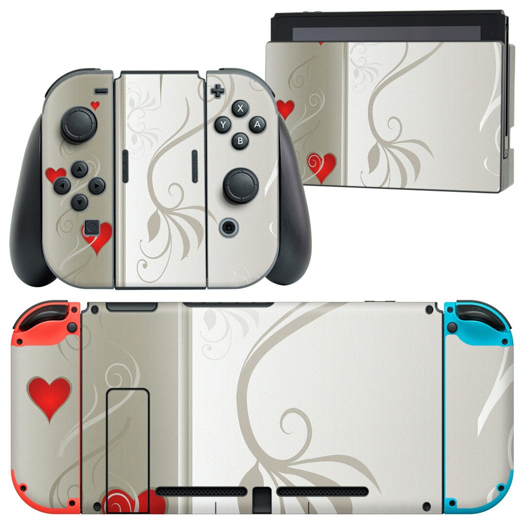 製品名 Nintendo Switch 本体裏面＆ドック正面＆ジョイコン専用 デザインスキンシール セット内容 Nintendo Switch 本体＆ドック＆ジョイコン用スキンシール（各1枚） ニンテンドースイッチ専用です。携帯機のSwitch LiteやProコンには対応していません。 商品特徴 再剥離性シートを素材に採用し、細かな位置調整がしやすく貼り直しが容易です。専用の業務プリンターを使い、商品画像と遜色のない美しい印刷仕上がり。 注意事項 画像はサンプルですので、ご覧の環境によっては多少色味に違いを感じる場合がございます。 イメージと違った、モニターと色味が異なるという理由での交換や返金はご対応出来かねます。スキンシールのみの販売で、ニンテンドースイッチ本体などは付属しません。シワができた場合、ドライヤーなどで軽く温め、外側に向けてシワを伸ばすように貼ってください。初回貼付時の位置調整や貼り直しは可能ですが、しっかりと押し付けて接着させた後の再剥離、再利用は保証しておりません。また接着部に油分や汚れが付着しますと角の部分は剥がれやすくなりますので、貼付時はあまり触れないようにご注意ください。無地のセミグロスシートにデザインをプリントした商品で、デコなどの加工はございません。 凹凸や光沢があるように見えたり布地や金属を素材にしたように見える商品もありますが、デザインの図版によるものです。印刷時に微妙な画像のズレが生じる場合がございます。ご注文後に1点1点制作する受注生産品の為、不良品以外のご返品や交換は固くお断りします。当店における繰り返しの実機テストでは問題ありませんでしたが、経過年数や使用環境により、シールを剥がす際に本体の塗装が一部剥がれる可能性があります。恐れ入りますが、万が一そのような状況になった場合でも当店ではゲーム機本体の保証は出来かねますので、予めご理解の上お求めください。 商品発送 完全受注生産のハンドメイド商品となりますので、既製品と比べて発送までお時間を頂いています。 基本的に決済確認後2?3営業日、最大で10営業日での発送となります。繁忙期や休業日明けの場合はさらに時間がかかる場合があります。 その際には別途メールにてご連絡致します。メール便の場合、発送日から到着までに2?4日ほどかかる場合が多く、紛失などの保障もご対応できかねます。あらかじめご了承下さい。
