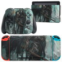igsticker Nintendo Switch 用 デザインスキンシール 任天堂 ニンテンドー スイッチ 専用 本体ドック Joy-Con Joycon ジョイコン 専用 ゲーム機 カバー アクセサリー フィルム ステッカー 005903 イラスト 甲冑 ファンタジー(2)