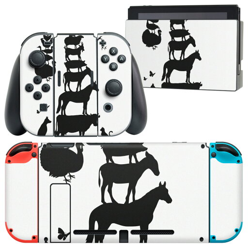 igsticker Nintendo Switch 用 デザインスキンシール 任天堂 ニンテンドー スイッチ 専用 本体ドック Joy-Con Joycon ジョイコン 専用 ゲーム機 カバー アクセサリー フィルム ステッカー 005955 動物 影 ブレーメン igsticker Nintendo Switch 用 デザインスキンシール 任天堂 ニンテンドー スイッチ 専用 本体ドック Joy-Con Joycon ジョイコン 専用 ゲーム機 カバー アクセサリー フィルム ステッカー 005955 動物 影 ブレーメン