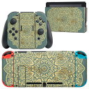 igsticker Nintendo Switch 用 デザインスキンシール 任天堂 ニンテンドー スイッチ 専用 本体ドック Joy-Con Joycon ジョイコン 専用 ゲーム機 カバー アクセサリー フィルム ステッカー 005987 レース ストライプ(2)