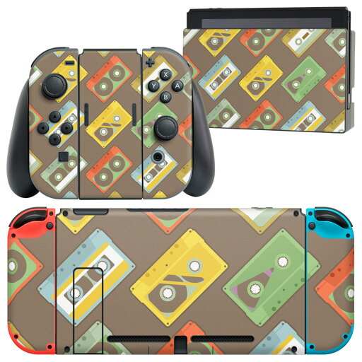 igsticker Nintendo Switch 用 デザインスキンシール 任天堂 ニンテンドー スイッチ 専用 本体ドック Joy-Con Joycon ジョイコン 専用 ゲーム機 カバー アクセサリー フィルム ステッカー 006007 テープ カセット 模様 igsticker Nintendo Switch 用 デザインスキンシール 任天堂 ニンテンドー スイッチ 専用 本体ドック Joy-Con Joycon ジョイコン 専用 ゲーム機 カバー アクセサリー フィルム ステッカー 006007 テープ カセット 模様
