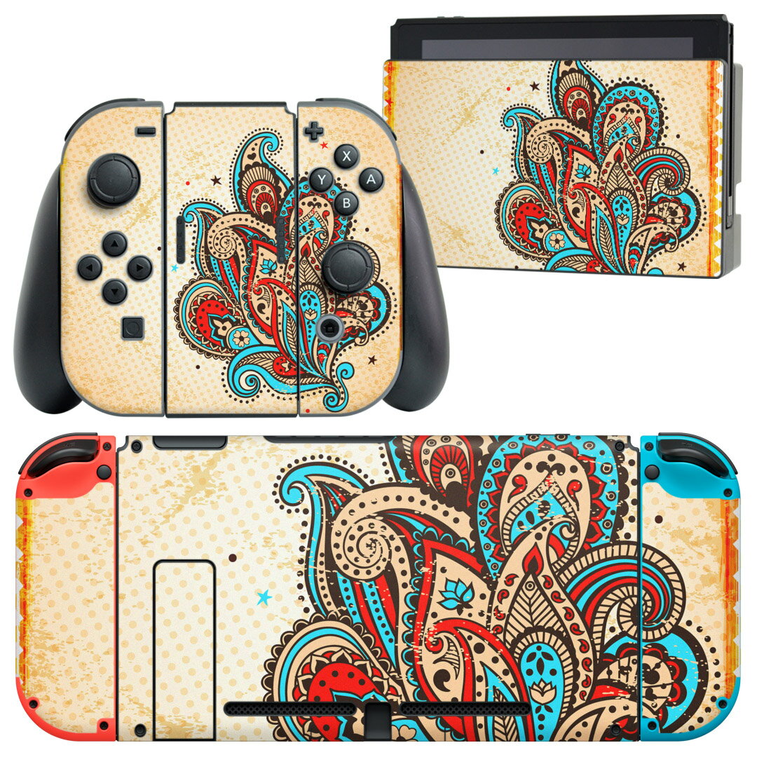 igsticker Nintendo Switch 用 デザインスキンシール 任天堂 ニンテンドー スイッチ 専用 本体ドック Joy-Con Joycon ジョイコン 専用 ゲーム機 カバー アクセサリー フィルム ステッカー 006013 文様 星