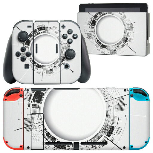 igsticker Nintendo Switch 用 デザインスキンシール 任天堂 ニンテンドー スイッチ 専用 本体ドック Joy-Con Joycon ジョイコン 専用 ゲーム機 カバー アクセサリー フィルム ステッカー 006087 白 黒 デジタル igsticker Nintendo Switch 用 デザインスキンシール 任天堂 ニンテンドー スイッチ 専用 本体ドック Joy-Con Joycon ジョイコン 専用 ゲーム機 カバー アクセサリー フィルム ステッカー 006087 白 黒 デジタル