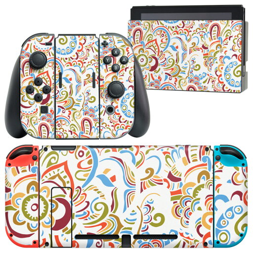 igsticker Nintendo Switch 用 デザインスキンシール 任天堂 ニンテンドー スイッチ 専用 本体ドック Joy-Con Joycon ジョイコン 専用 ゲーム機 カバー アクセサリー フィルム ステッカー 006142 花 模様 igsticker Nintendo Switch 用 デザインスキンシール 任天堂 ニンテンドー スイッチ 専用 本体ドック Joy-Con Joycon ジョイコン 専用 ゲーム機 カバー アクセサリー フィルム ステッカー 006142 花 模様