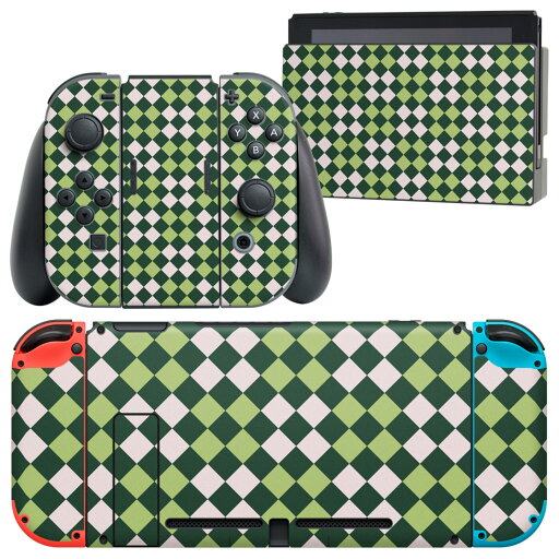 igsticker Nintendo Switch 用 デザインスキンシール 任天堂 ニンテンドー スイッチ 専用 本体ドック Joy-Con Joycon ジョイコン 専用 ゲーム機 カバー アクセサリー フィルム ステッカー 006216 チェック 模様 igsticker Nintendo Switch 用 デザインスキンシール 任天堂 ニンテンドー スイッチ 専用 本体ドック Joy-Con Joycon ジョイコン 専用 ゲーム機 カバー アクセサリー フィルム ステッカー 006216 チェック 模様