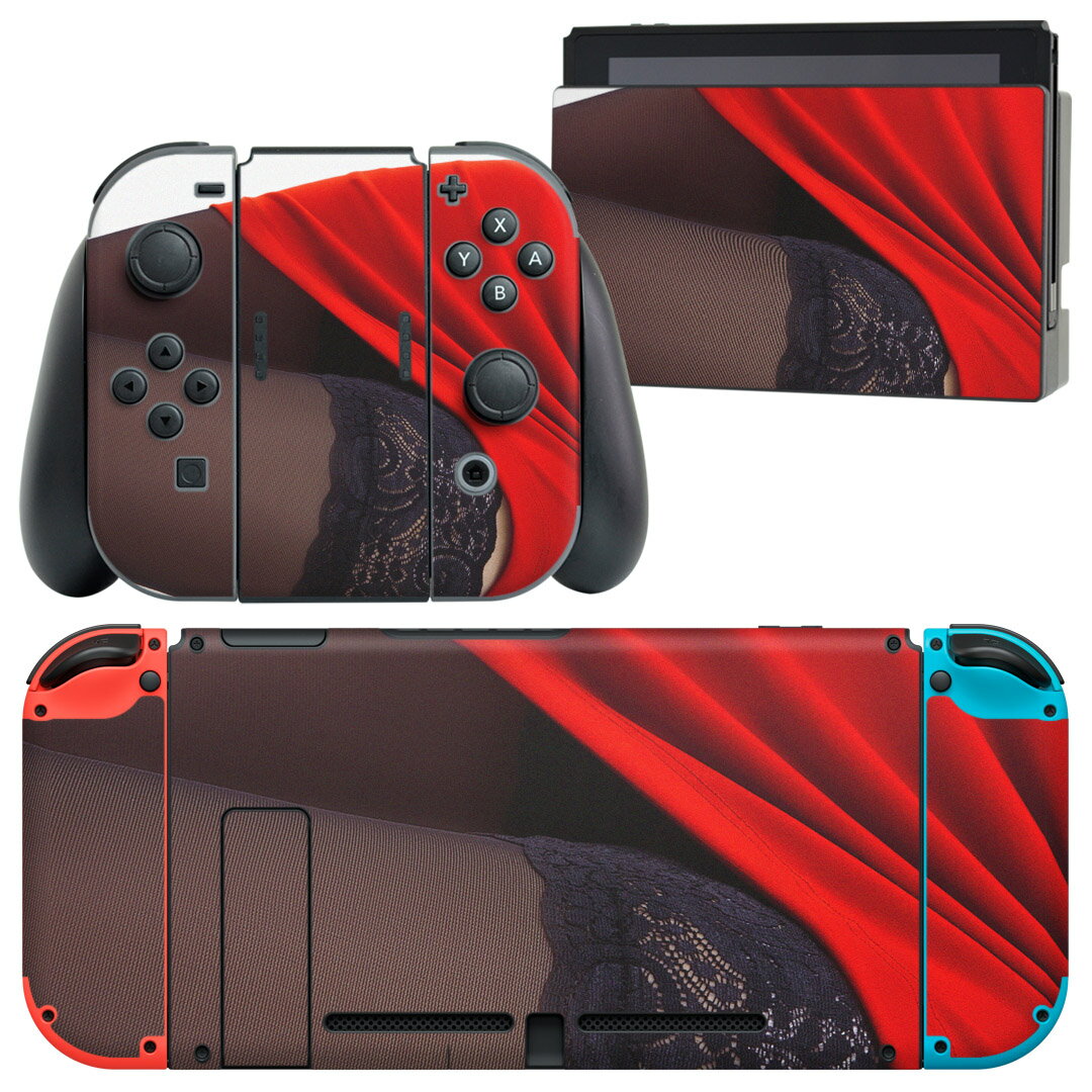 igsticker Nintendo Switch 用 デザインスキンシール 任天堂 ニンテンドー スイッチ 専用 本体ドック Joy-Con Joycon ジョイコン 専用 ゲーム機 カバー アクセサリー フィルム ステッカー 006363 写真　人物