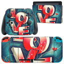 igsticker Nintendo Switch 用 デザインスキンシール 任天堂 ニンテンドー スイッチ 専用 本体ドック Joy-Con Joycon ジョイコン 専用 ゲーム機 カバー アクセサリー フィルム ステッカー 006545 英語 文字 ハート(2)
