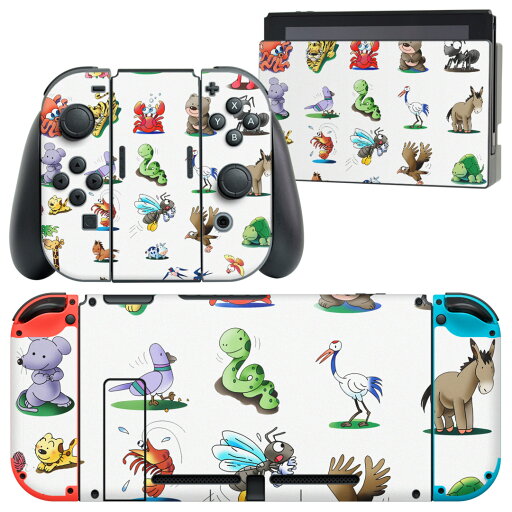 igsticker Nintendo Switch 用 デザインスキンシール 任天堂 ニンテンドー スイッチ 専用 本体ドック Joy-Con Joycon ジョイコン 専用 ゲーム機 カバー アクセサリー フィルム ステッカー 006678 動物 イラスト igsticker Nintendo Switch 用 デザインスキンシール 任天堂 ニンテンドー スイッチ 専用 本体ドック Joy-Con Joycon ジョイコン 専用 ゲーム機 カバー アクセサリー フィルム ステッカー 006678 動物 イラスト