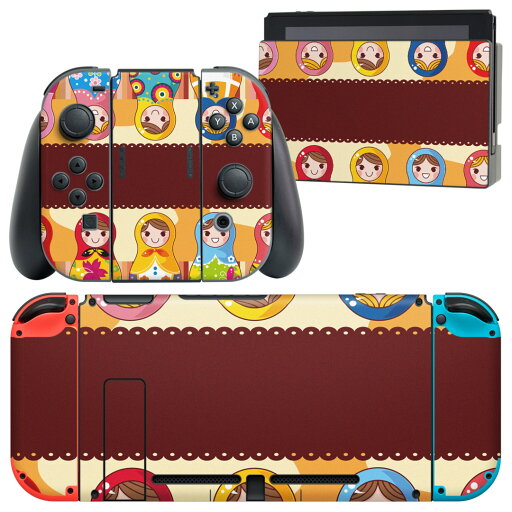 igsticker Nintendo Switch 用 デザインスキンシール 任天堂 ニンテンドー スイッチ 専用 本体ドック Joy-Con Joycon ジョイコン 専用 ゲーム機 カバー アクセサリー フィルム ステッカー 006689 マトリョーシカ イラスト igsticker Nintendo Switch 用 デザインスキンシール 任天堂 ニンテンドー スイッチ 専用 本体ドック Joy-Con Joycon ジョイコン 専用 ゲーム機 カバー アクセサリー フィルム ステッカー 006689 マトリョーシカ イラスト