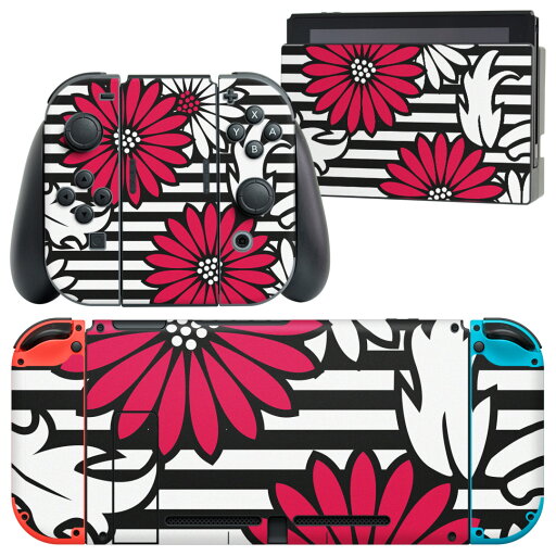 igsticker Nintendo Switch 用 デザインスキンシール 任天堂 ニンテンドー スイッチ 専用 本体ドック Joy-Con Joycon ジョイコン 専用 ゲーム機 カバー アクセサリー フィルム ステッカー 006826 花 igsticker Nintendo Switch 用 デザインスキンシール 任天堂 ニンテンドー スイッチ 専用 本体ドック Joy-Con Joycon ジョイコン 専用 ゲーム機 カバー アクセサリー フィルム ステッカー 006826 花