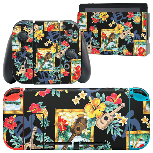 igsticker Nintendo Switch 用 デザインスキンシール 任天堂 ニンテンドー スイッチ 専用 本体ドック Joy-Con Joycon ジョイコン 専用 ゲーム機 カバー アクセサリー フィルム ステッカー 006843 花 ハワイ igsticker Nintendo Switch 用 デザインスキンシール 任天堂 ニンテンドー スイッチ 専用 本体ドック Joy-Con Joycon ジョイコン 専用 ゲーム機 カバー アクセサリー フィルム ステッカー 006843 花 ハワイ