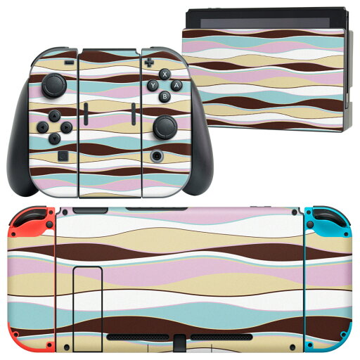 igsticker Nintendo Switch 用 デザインスキンシール 任天堂 ニンテンドー スイッチ 専用 本体ドック Joy-Con Joycon ジョイコン 専用 ゲーム機 カバー アクセサリー フィルム ステッカー 006870 パステル 模様 igsticker Nintendo Switch 用 デザインスキンシール 任天堂 ニンテンドー スイッチ 専用 本体ドック Joy-Con Joycon ジョイコン 専用 ゲーム機 カバー アクセサリー フィルム ステッカー 006870 パステル 模様