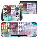 igsticker Nintendo Switch 用 デザインスキンシール 任天堂 ニンテンドー スイッチ 専用 本体ドック Joy-Con Joycon ジ...