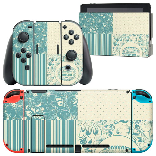 igsticker Nintendo Switch 用 デザインスキンシール 任天堂 ニンテンドー スイッチ 専用 本体ドック Joy-Con Joycon ジョイコン 専用 ゲーム機 カバー アクセサリー フィルム ステッカー 006926 花 ストライプ igsticker Nintendo Switch 用 デザインスキンシール 任天堂 ニンテンドー スイッチ 専用 本体ドック Joy-Con Joycon ジョイコン 専用 ゲーム機 カバー アクセサリー フィルム ステッカー 006926 花 ストライプ