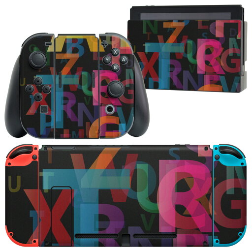 igsticker Nintendo Switch 用 デザインスキンシール 任天堂 ニンテンドー スイッチ 専用 本体ドック Joy-Con Joycon ジョイコン 専用 ゲーム機 カバー アクセサリー フィルム ステッカー 007067 英語 カラフル 文字 igsticker Nintendo Switch 用 デザインスキンシール 任天堂 ニンテンドー スイッチ 専用 本体ドック Joy-Con Joycon ジョイコン 専用 ゲーム機 カバー アクセサリー フィルム ステッカー 007067 英語 カラフル 文字