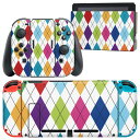 igsticker Nintendo Switch 用 デザインスキンシール 任天堂 ニンテンドー スイッチ 専用 本体ドック Joy-Con Joycon ジ...