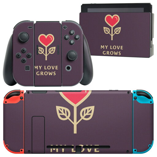 igsticker Nintendo Switch 用 デザインスキンシール 任天堂 ニンテンドー スイッチ 専用 本体ドック Joy-Con Joycon ジョイコン 専用 ゲーム機 カバー アクセサリー フィルム ステッカー 007152 ハート イラスト igsticker Nintendo Switch 用 デザインスキンシール 任天堂 ニンテンドー スイッチ 専用 本体ドック Joy-Con Joycon ジョイコン 専用 ゲーム機 カバー アクセサリー フィルム ステッカー 007152 ハート イラスト