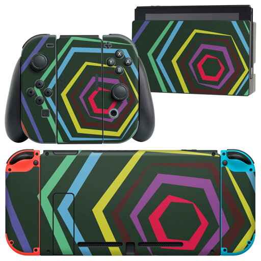 igsticker Nintendo Switch 用 デザインスキンシール 任天堂 ニンテンドー スイッチ 専用 本体ドック Joy-Con Joycon ジョイコン 専用 ゲーム機 カバー アクセサリー フィルム ステッカー 007161 カラフル レインボー igsticker Nintendo Switch 用 デザインスキンシール 任天堂 ニンテンドー スイッチ 専用 本体ドック Joy-Con Joycon ジョイコン 専用 ゲーム機 カバー アクセサリー フィルム ステッカー 007161 カラフル レインボー