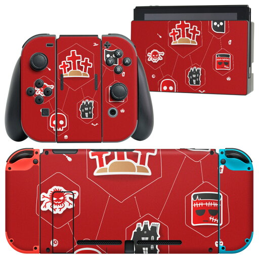 igsticker Nintendo Switch 用 デザインスキンシール 任天堂 ニンテンドー スイッチ 専用 本体ドック Joy-Con Joycon ジョイコン 専用 ゲーム機 カバー アクセサリー フィルム ステッカー 007169 ハロウィン 赤 レッド igsticker Nintendo Switch 用 デザインスキンシール 任天堂 ニンテンドー スイッチ 専用 本体ドック Joy-Con Joycon ジョイコン 専用 ゲーム機 カバー アクセサリー フィルム ステッカー 007169 ハロウィン 赤 レッド