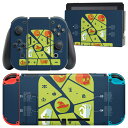 igsticker Nintendo Switch 用 デザインスキンシール 任天堂 ニンテンドー スイッチ 専用 本体ドック Joy-Con Joycon ジョイコン 専用 ゲーム機 カバー アクセサリー フィルム ステッカー 007187 ハロウィン キャラクター