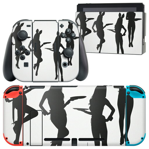 igsticker Nintendo Switch 用 デザインスキンシール 任天堂 ニンテンドー スイッチ 専用 本体ドック Joy-Con Joycon ジョイコン 専用 ゲーム機 カバー アクセサリー フィルム ステッカー 007282 バニー 人物 黒 ブラック igsticker Nintendo Switch 用 デザインスキンシール 任天堂 ニンテンドー スイッチ 専用 本体ドック Joy-Con Joycon ジョイコン 専用 ゲーム機 カバー アクセサリー フィルム ステッカー 007282 バニー 人物 黒 ブラック