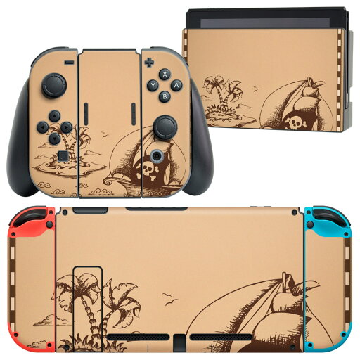 igsticker Nintendo Switch 用 デザインスキンシール 任天堂 ニンテンドー スイッチ 専用 本体ドック Joy-Con Joycon ジョイコン 専用 ゲーム機 カバー アクセサリー フィルム ステッカー 007409 イラスト 海賊 船 島 igsticker Nintendo Switch 用 デザインスキンシール 任天堂 ニンテンドー スイッチ 専用 本体ドック Joy-Con Joycon ジョイコン 専用 ゲーム機 カバー アクセサリー フィルム ステッカー 007409 イラスト 海賊 船 島