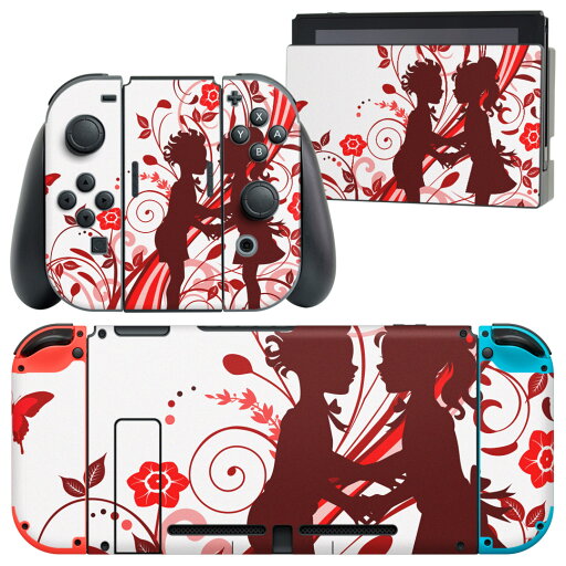 igsticker Nintendo Switch 用 デザインスキンシール 任天堂 ニンテンドー スイッチ 専用 本体ドック Joy-Con Joycon ジョイコン 専用 ゲーム機 カバー アクセサリー フィルム ステッカー 007581 人物 花 赤 レッド igsticker Nintendo Switch 用 デザインスキンシール 任天堂 ニンテンドー スイッチ 専用 本体ドック Joy-Con Joycon ジョイコン 専用 ゲーム機 カバー アクセサリー フィルム ステッカー 007581 人物 花 赤 レッド