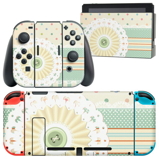 igsticker Nintendo Switch 用 デザインスキンシール 任天堂 ニンテンドー スイッチ 専用 本体ドック Joy-Con Joycon ジョイコン 専用 ゲーム機 カバー アクセサリー フィルム ステッカー 007693 ボタン 水玉 レース 水色 igsticker Nintendo Switch 用 デザインスキンシール 任天堂 ニンテンドー スイッチ 専用 本体ドック Joy-Con Joycon ジョイコン 専用 ゲーム機 カバー アクセサリー フィルム ステッカー 007693 ボタン 水玉 レース 水色