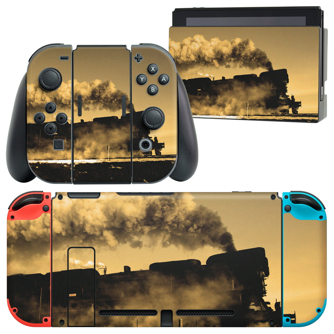 製品名 Nintendo Switch 本体裏面＆ドック正面＆ジョイコン専用 デザインスキンシール セット内容 Nintendo Switch 本体＆ドック＆ジョイコン用スキンシール（各1枚） ニンテンドースイッチ専用です。携帯機のSwitch LiteやProコンには対応していません。 商品特徴 再剥離性シートを素材に採用し、細かな位置調整がしやすく貼り直しが容易です。専用の業務プリンターを使い、商品画像と遜色のない美しい印刷仕上がり。 注意事項 画像はサンプルですので、ご覧の環境によっては多少色味に違いを感じる場合がございます。 イメージと違った、モニターと色味が異なるという理由での交換や返金はご対応出来かねます。スキンシールのみの販売で、ニンテンドースイッチ本体などは付属しません。シワができた場合、ドライヤーなどで軽く温め、外側に向けてシワを伸ばすように貼ってください。初回貼付時の位置調整や貼り直しは可能ですが、しっかりと押し付けて接着させた後の再剥離、再利用は保証しておりません。また接着部に油分や汚れが付着しますと角の部分は剥がれやすくなりますので、貼付時はあまり触れないようにご注意ください。無地のセミグロスシートにデザインをプリントした商品で、デコなどの加工はございません。 凹凸や光沢があるように見えたり布地や金属を素材にしたように見える商品もありますが、デザインの図版によるものです。印刷時に微妙な画像のズレが生じる場合がございます。ご注文後に1点1点制作する受注生産品の為、不良品以外のご返品や交換は固くお断りします。当店における繰り返しの実機テストでは問題ありませんでしたが、経過年数や使用環境により、シールを剥がす際に本体の塗装が一部剥がれる可能性があります。恐れ入りますが、万が一そのような状況になった場合でも当店ではゲーム機本体の保証は出来かねますので、予めご理解の上お求めください。 商品発送 完全受注生産のハンドメイド商品となりますので、既製品と比べて発送までお時間を頂いています。 基本的に決済確認後2?3営業日、最大で10営業日での発送となります。繁忙期や休業日明けの場合はさらに時間がかかる場合があります。 その際には別途メールにてご連絡致します。メール便の場合、発送日から到着までに2?4日ほどかかる場合が多く、紛失などの保障もご対応できかねます。あらかじめご了承下さい。
