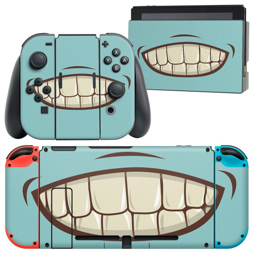 igsticker Nintendo Switch 用 デザインスキンシール 任天堂 ニンテンドー スイッチ 専用 本体ドック Joy-Con Joycon ジョイコン 専用 ゲーム機 カバー アクセサリー フィルム ステッカー 008106 口 くち 水色 イラスト igsticker Nintendo Switch 用 デザインスキンシール 任天堂 ニンテンドー スイッチ 専用 本体ドック Joy-Con Joycon ジョイコン 専用 ゲーム機 カバー アクセサリー フィルム ステッカー 008106 口 くち 水色 イラスト