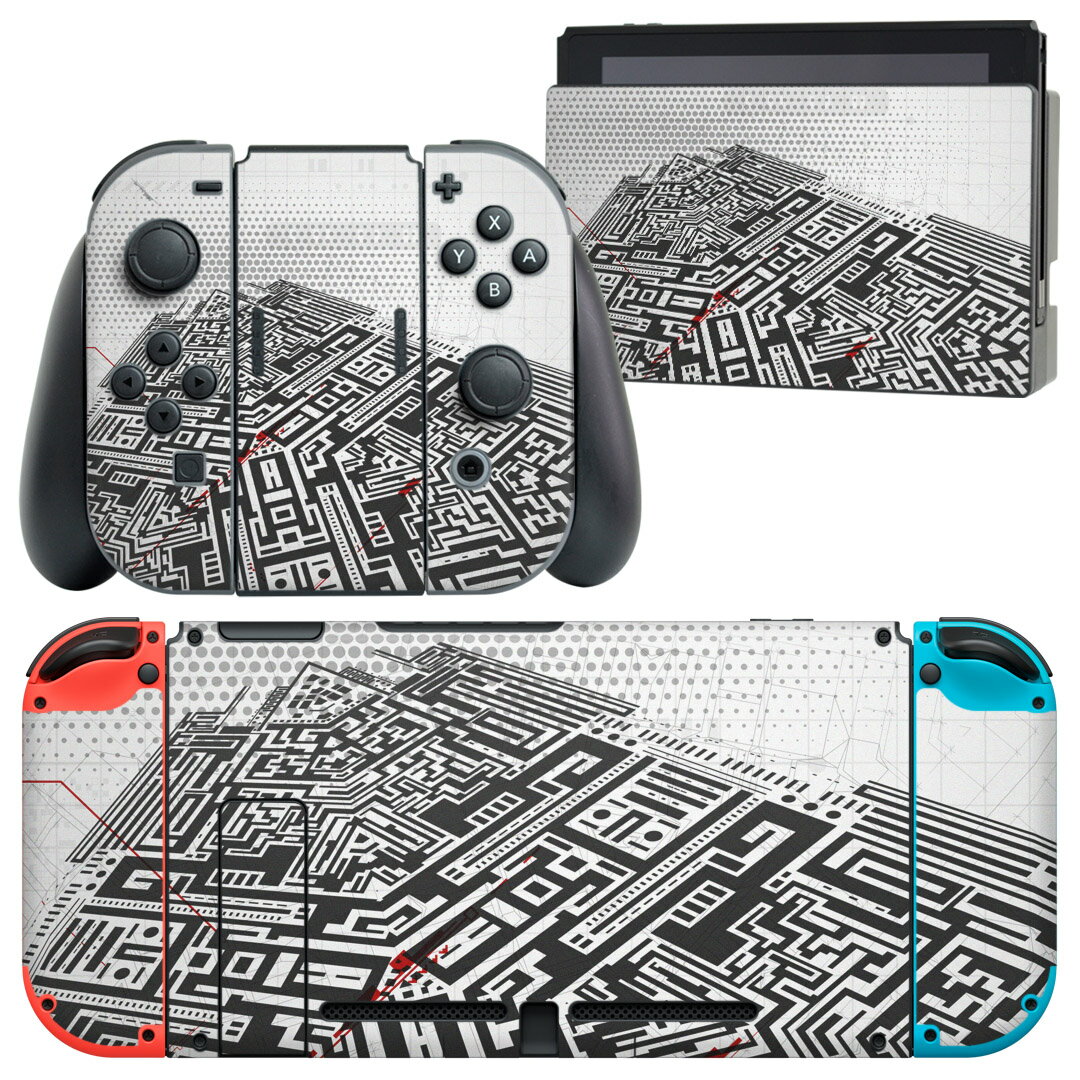 製品名 Nintendo Switch 本体裏面＆ドック正面＆ジョイコン専用 デザインスキンシール セット内容 Nintendo Switch 本体＆ドック＆ジョイコン用スキンシール（各1枚） ニンテンドースイッチ専用です。携帯機のSwitch LiteやProコンには対応していません。 商品特徴 再剥離性シートを素材に採用し、細かな位置調整がしやすく貼り直しが容易です。専用の業務プリンターを使い、商品画像と遜色のない美しい印刷仕上がり。 注意事項 画像はサンプルですので、ご覧の環境によっては多少色味に違いを感じる場合がございます。 イメージと違った、モニターと色味が異なるという理由での交換や返金はご対応出来かねます。スキンシールのみの販売で、ニンテンドースイッチ本体などは付属しません。シワができた場合、ドライヤーなどで軽く温め、外側に向けてシワを伸ばすように貼ってください。初回貼付時の位置調整や貼り直しは可能ですが、しっかりと押し付けて接着させた後の再剥離、再利用は保証しておりません。また接着部に油分や汚れが付着しますと角の部分は剥がれやすくなりますので、貼付時はあまり触れないようにご注意ください。無地のセミグロスシートにデザインをプリントした商品で、デコなどの加工はございません。 凹凸や光沢があるように見えたり布地や金属を素材にしたように見える商品もありますが、デザインの図版によるものです。印刷時に微妙な画像のズレが生じる場合がございます。ご注文後に1点1点制作する受注生産品の為、不良品以外のご返品や交換は固くお断りします。当店における繰り返しの実機テストでは問題ありませんでしたが、経過年数や使用環境により、シールを剥がす際に本体の塗装が一部剥がれる可能性があります。恐れ入りますが、万が一そのような状況になった場合でも当店ではゲーム機本体の保証は出来かねますので、予めご理解の上お求めください。 商品発送 完全受注生産のハンドメイド商品となりますので、既製品と比べて発送までお時間を頂いています。 基本的に決済確認後2?3営業日、最大で10営業日での発送となります。繁忙期や休業日明けの場合はさらに時間がかかる場合があります。 その際には別途メールにてご連絡致します。メール便の場合、発送日から到着までに2?4日ほどかかる場合が多く、紛失などの保障もご対応できかねます。あらかじめご了承下さい。