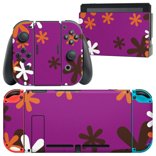 igsticker Nintendo Switch 用 デザインスキンシール 任天堂 ニンテンドー スイッチ 専用 本体ドック Joy-Con Joycon ジョイコン 専用 ゲーム機 カバー アクセサリー フィルム ステッカー 008172 花 紫 パープル igsticker Nintendo Switch 用 デザインスキンシール 任天堂 ニンテンドー スイッチ 専用 本体ドック Joy-Con Joycon ジョイコン 専用 ゲーム機 カバー アクセサリー フィルム ステッカー 008172 花 紫 パープル