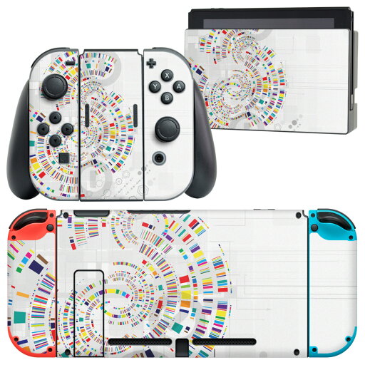igsticker Nintendo Switch 用 デザインスキンシール 任天堂 ニンテンドー スイッチ 専用 本体ドック Joy-Con Joycon ジョイコン 専用 ゲーム機 カバー アクセサリー フィルム ステッカー 008313 レインボー カラフル 模様 igsticker Nintendo Switch 用 デザインスキンシール 任天堂 ニンテンドー スイッチ 専用 本体ドック Joy-Con Joycon ジョイコン 専用 ゲーム機 カバー アクセサリー フィルム ステッカー 008313 レインボー カラフル 模様