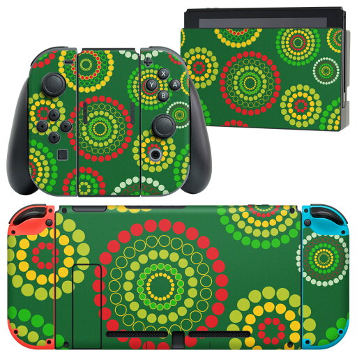 igsticker Nintendo Switch 用 デザインスキンシール 任天堂 ニンテンドー スイッチ 専用 本体ドック Joy-Con Joycon ジョイコン 専用 ゲーム機 カバー アクセサリー フィルム ステッカー 008416 丸 水玉 グリーン 模様 igsticker Nintendo Switch 用 デザインスキンシール 任天堂 ニンテンドー スイッチ 専用 本体ドック Joy-Con Joycon ジョイコン 専用 ゲーム機 カバー アクセサリー フィルム ステッカー 008416 丸 水玉 グリーン 模様