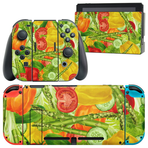 igsticker Nintendo Switch 用 デザインスキンシール 任天堂 ニンテンドー スイッチ 専用 本体ドック Joy-Con Joycon ジョイコン 専用 ゲーム機 カバー アクセサリー フィルム ステッカー 008420 野菜 イラスト 模様 グリーン igsticker Nintendo Switch 用 デザインスキンシール 任天堂 ニンテンドー スイッチ 専用 本体ドック Joy-Con Joycon ジョイコン 専用 ゲーム機 カバー アクセサリー フィルム ステッカー 008420 野菜 イラスト 模様 グリーン