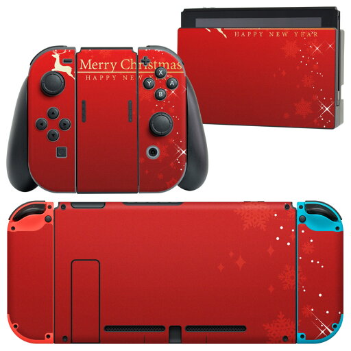 igsticker Nintendo Switch 用 デザインスキンシール 任天堂 ニンテンドー スイッチ 専用 本体ドック Joy-Con Joycon ジョイコン 専用 ゲーム機 カバー アクセサリー フィルム ステッカー 008464 赤 レッド クリスマス 花 igsticker Nintendo Switch 用 デザインスキンシール 任天堂 ニンテンドー スイッチ 専用 本体ドック Joy-Con Joycon ジョイコン 専用 ゲーム機 カバー アクセサリー フィルム ステッカー 008464 赤 レッド クリスマス 花