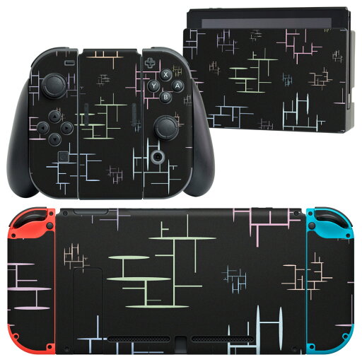 igsticker Nintendo Switch 用 デザインスキンシール 任天堂 ニンテンドー スイッチ 専用 本体ドック Joy-Con Joycon ジョイコン 専用 ゲーム機 カバー アクセサリー フィルム ステッカー 008501 黒 ブラック パステル 模様 igsticker Nintendo Switch 用 デザインスキンシール 任天堂 ニンテンドー スイッチ 専用 本体ドック Joy-Con Joycon ジョイコン 専用 ゲーム機 カバー アクセサリー フィルム ステッカー 008501 黒 ブラック パステル 模様