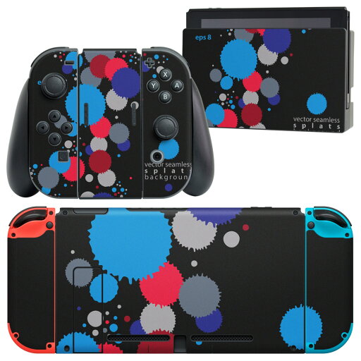 igsticker Nintendo Switch 用 デザインスキンシール 任天堂 ニンテンドー スイッチ 専用 本体ドック Joy-Con Joycon ジョイコン 専用 ゲーム機 カバー アクセサリー フィルム ステッカー 008578 インク 水色 黒 ブラック igsticker Nintendo Switch 用 デザインスキンシール 任天堂 ニンテンドー スイッチ 専用 本体ドック Joy-Con Joycon ジョイコン 専用 ゲーム機 カバー アクセサリー フィルム ステッカー 008578 インク 水色 黒 ブラック