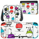 igsticker Nintendo Switch 用 デザインスキンシール 任天堂 ニンテンドー スイッチ 専用 本体ドック Joy-Con Joycon ジョイコン 専用 ゲーム機 カバー アクセサリー フィルム ステッカー 008610 イラスト カラフル 人物 ダイエット(2)